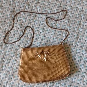Elegant Gold Mesh Evening Bag